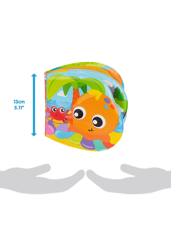 Playgro Splashing Fun Friends Bath Book for Kids, Blue/Yellow/Green/Red/Orange
