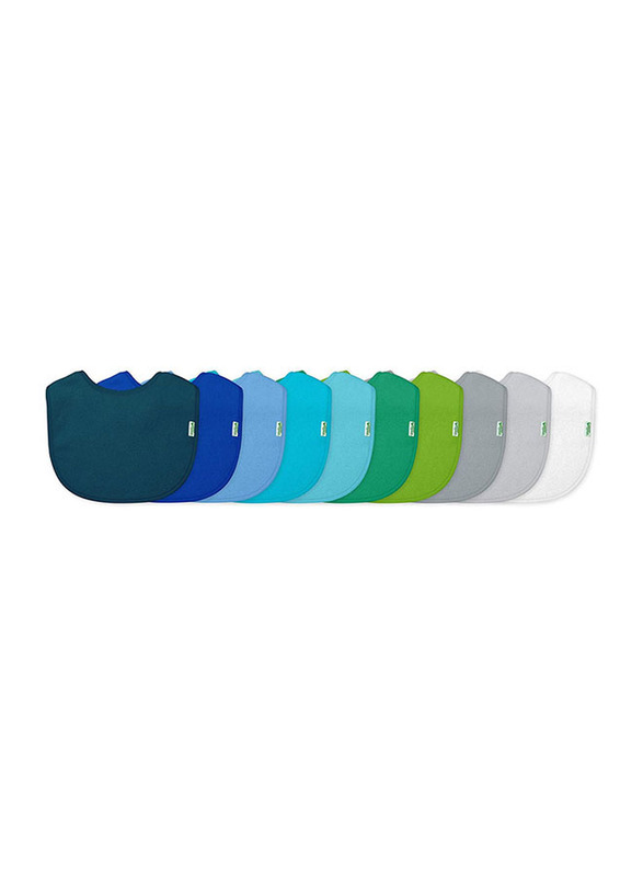 

Green Sprouts Stay Dry Bibs Pack Of 10, Multicolour