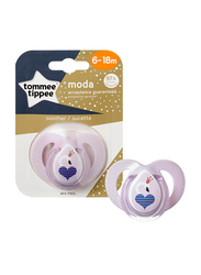 Tommee Tippee Closer to Nature Moda Soother for Girl, Swan, Purple