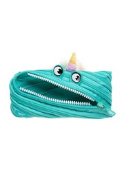 Zipit Unicorn Pencil Case, Light Green