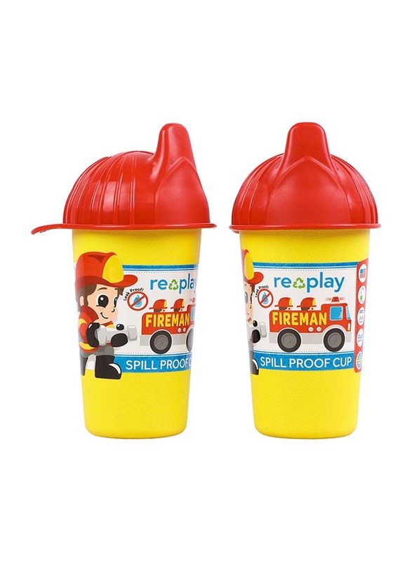 

Re-Play Fireman Hat No-Spill Sippy Cup, Yellow/Red