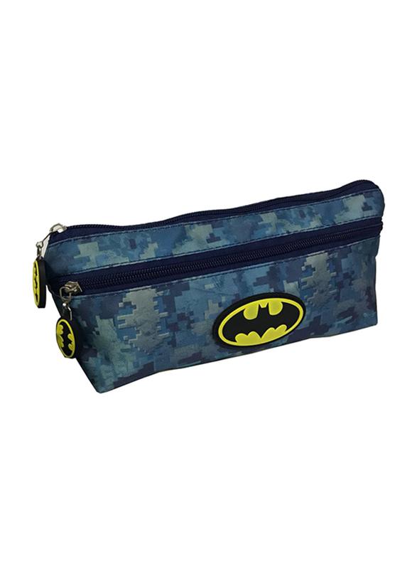 

Warner Bros Batman Camo Knight Pencil Case for Boys, Teen, Blue