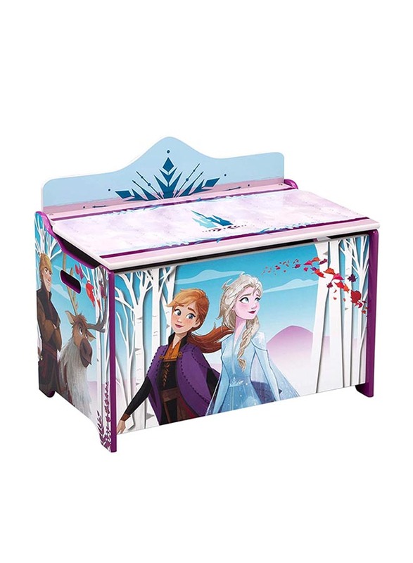 

Delta Children Frozen II Deluxe Toy Box, Blue