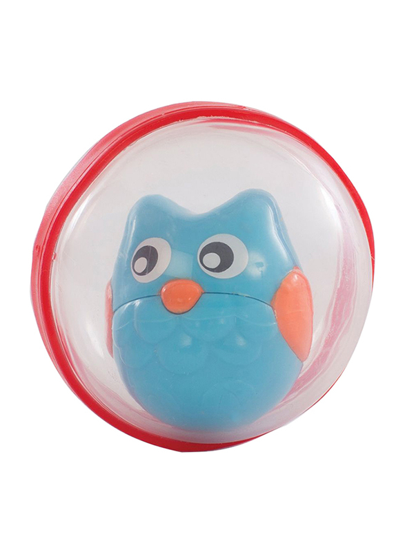 Playgro Bobbing Bath Balls for Kids, Clear/Red/Orange