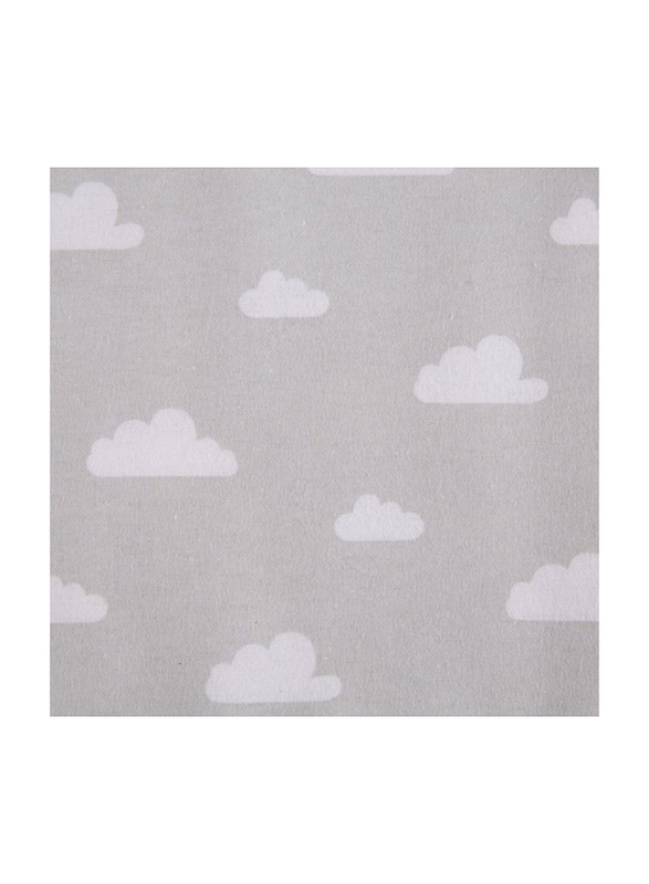 Playgro Baby Loves Playgro Flannel Wrap, 2 Pieces, Cloud Grey