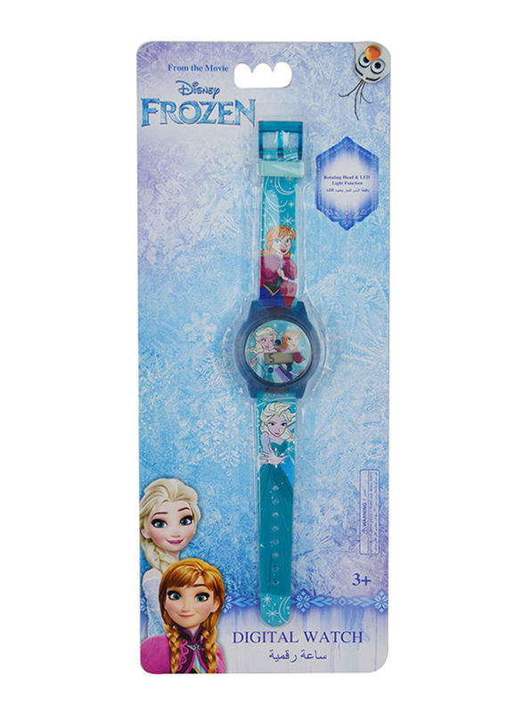 Disney Frozen, Digital Watch for Girls, with Rotating Head Flashing Light, 3+ Years, Plastic, One Size, Multicolor