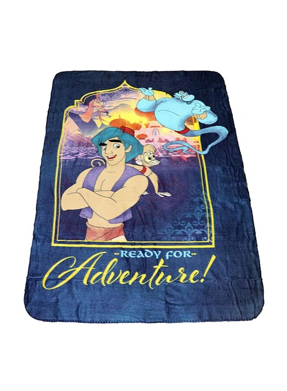 Disney Aladdin Polar Fleece Lightweight Warm Blanket 100 X 150cm Navy Blue Dubaistore Com Dubai