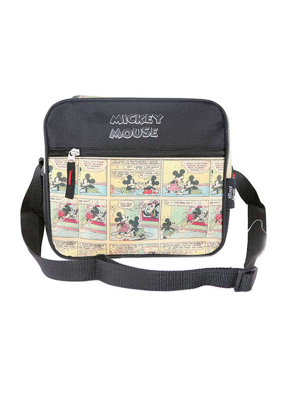 

Disney Mickey Mouse Messenger Shoulder Bag for Boys, Black