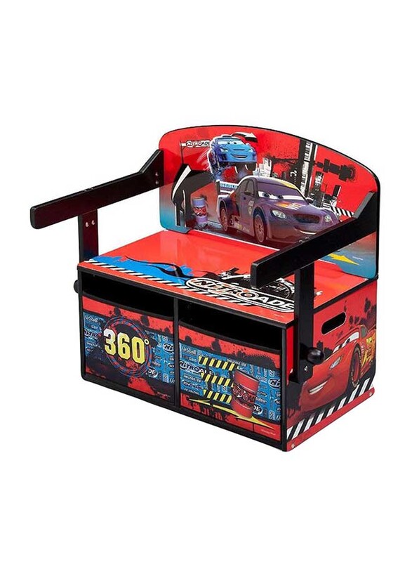 

Delta Children Kids Convertible Activity Bench Disney Cars, Red