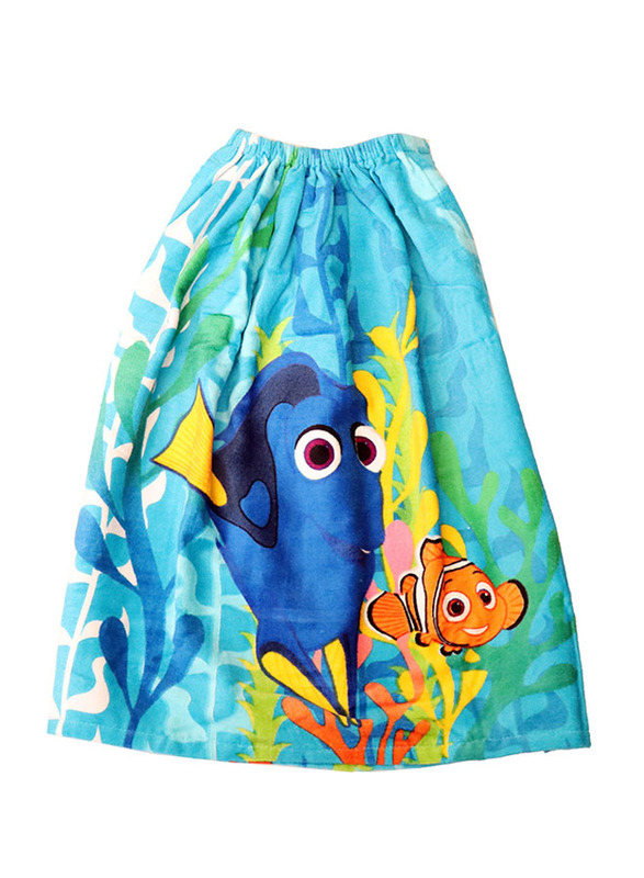 

Disney Nemo Kids Girl Bath Towel Wrap, Aqua