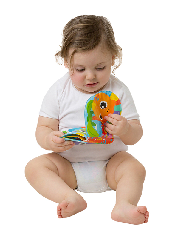 Playgro Splashing Fun Friends Bath Book for Kids, Blue/Yellow/Green/Red/Orange