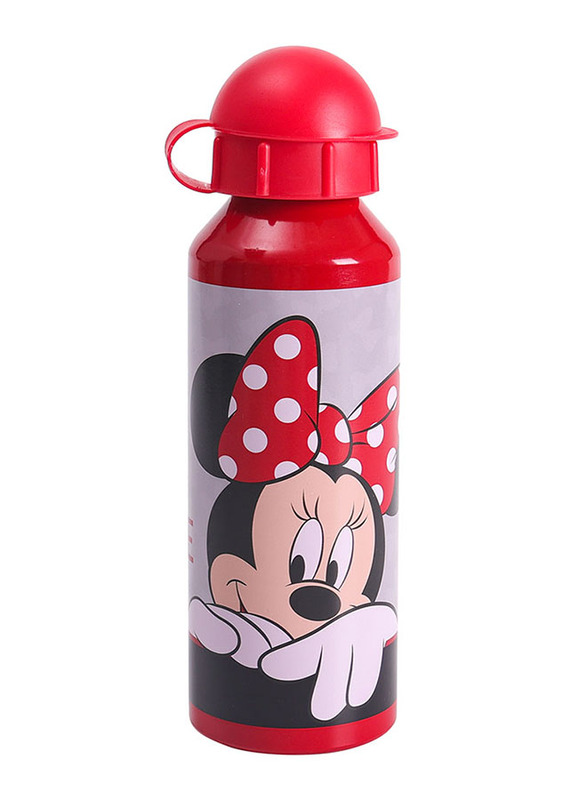 

BTS Bottles Disney Minnie Mouse One and Only Aluminium Water Bottle, 500ml, TBT22MMONAB310, Red