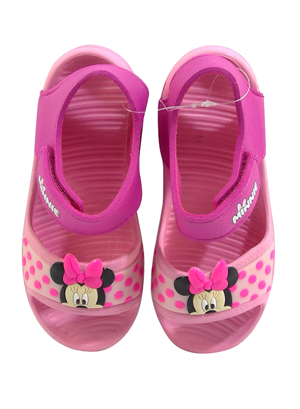 Disney Minnie Mouse Flat Sandals for Girls, 29 EU, Fuchsia