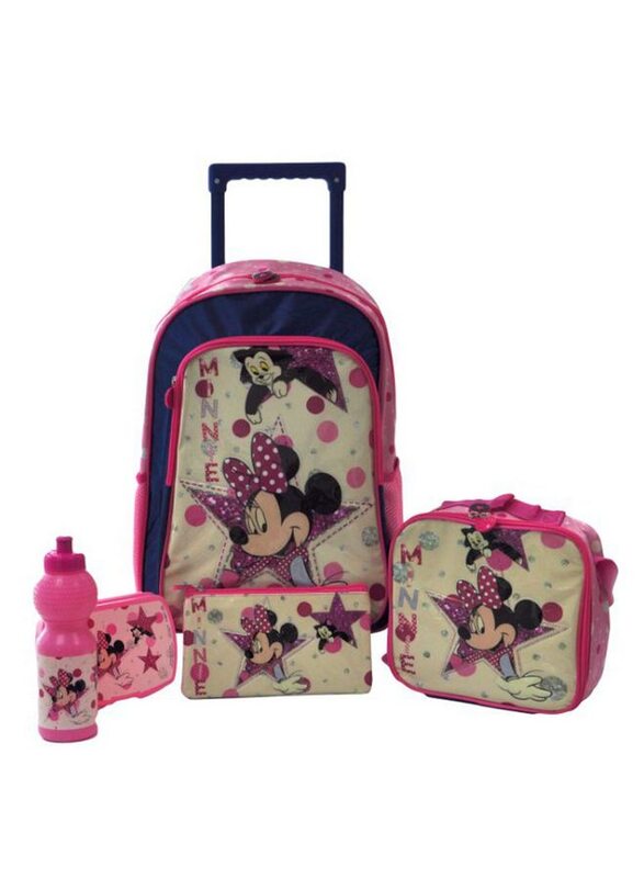 

Disney Minnie Mouse 5-in-1 Trolley Backpack 16", Pink