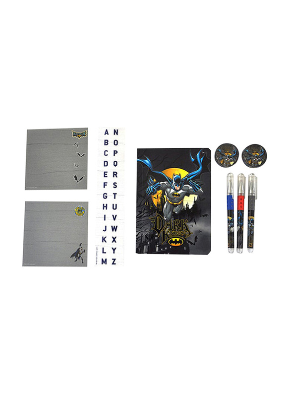 

Warner Bros. Warner Bros Batman Stationery Set, 10 Piece, Black