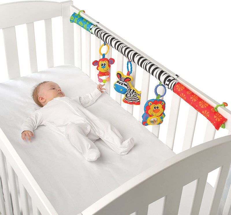 Playgro 5-in-1 Safari Gym, Green/Yellow/Red/White