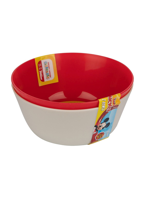 

The First Years Disney Mickey Bowl Pack of 2, Red/White