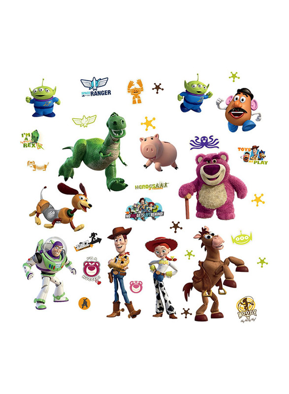 

Room Mates Decals Toy Story 3 Glow in the Dark Wall Decals, Multicolour