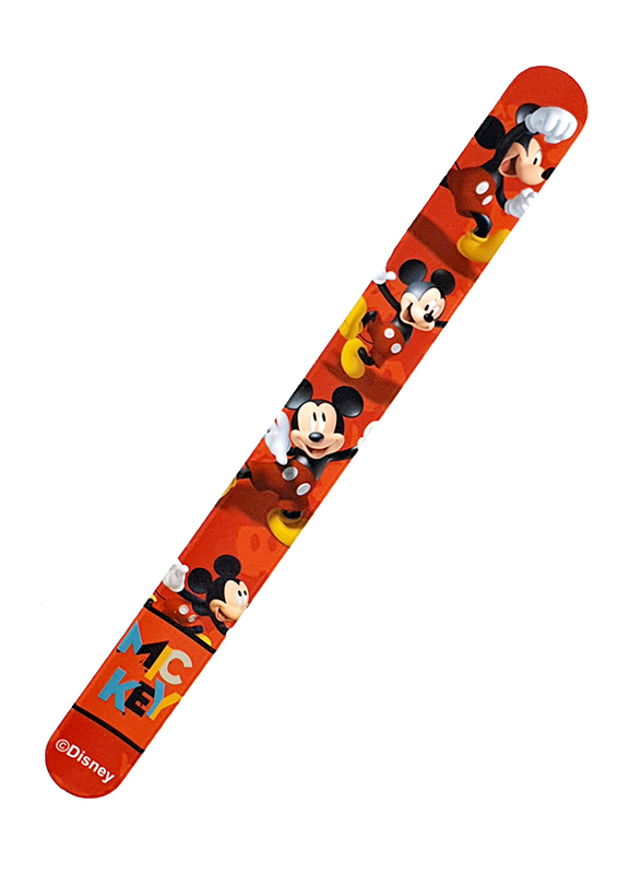 

Disney Mickey Mouse Printed Kids Silicone Slap Bracelet For Boys, Red