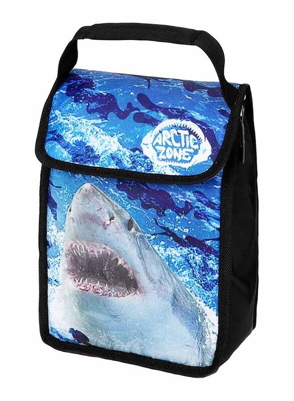 

Arctic Zone Kids Hi-top Munchsak Shark Lunch Bag, Blue