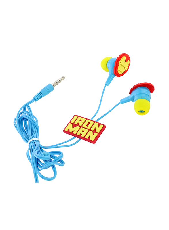 

Marvel Avengers Iron Man 3.5mm Jack In-Ear Earphones, Blue