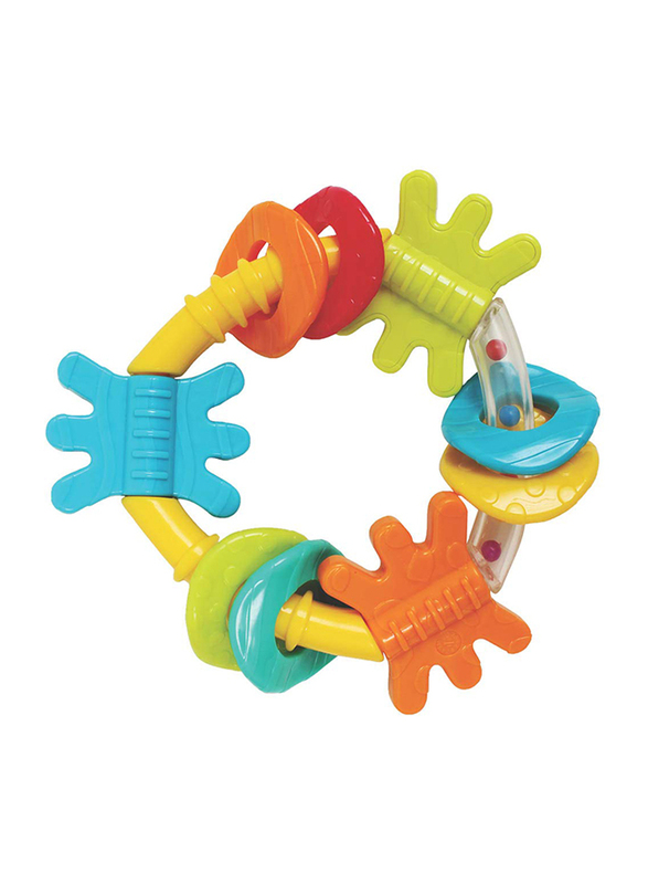 Playgro Gn New Design Triangle Rattle, Multicolour