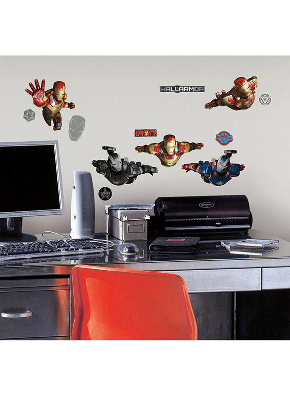 

Room Mates Decals Iron Man 3 Mylar Wall Decals, Multicolour