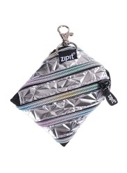 Zipit Metallic Mini Pouch, Silver