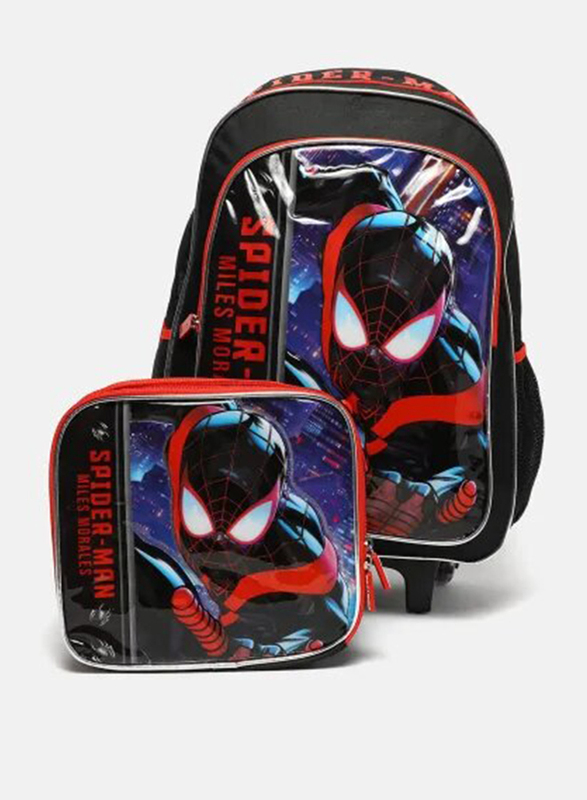 

BTS Set 5-in-1 Marvel Spiderman Friendly Neighbourhood Backpack & Lunch Bag Set for Boys, Multicolour