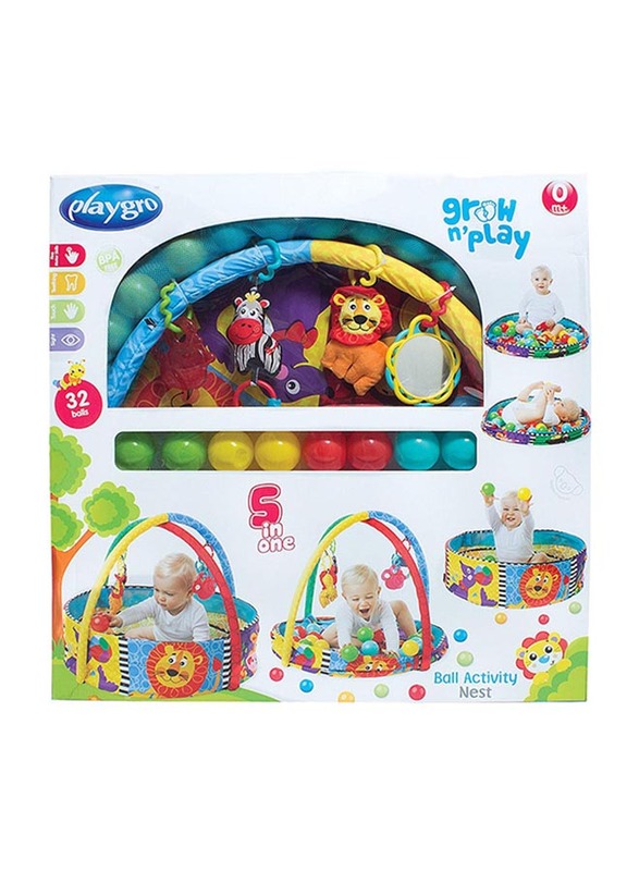 Playgro Ball Playnest Activity Gym, Multicolour