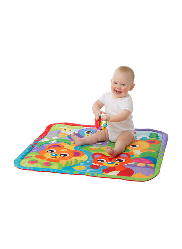 Playgro Woodlands Music & Lights Projector Gym, Multicolour