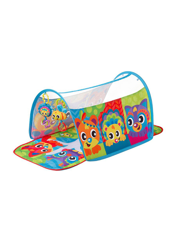 Playgro Honey Bee Bear Activity Tunnel Gym, Multicolour
