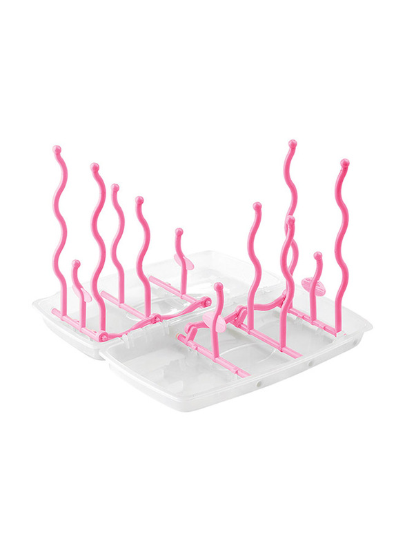 

Nuvita Foldable And Portable Bottle Dryer Rack, Pink