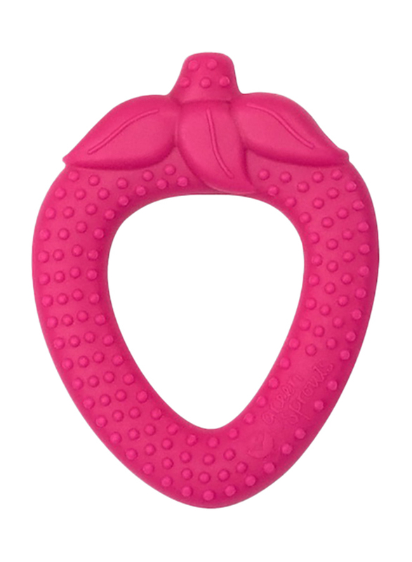 

Green Sprouts Silicone Fruit Teether, Strawberry