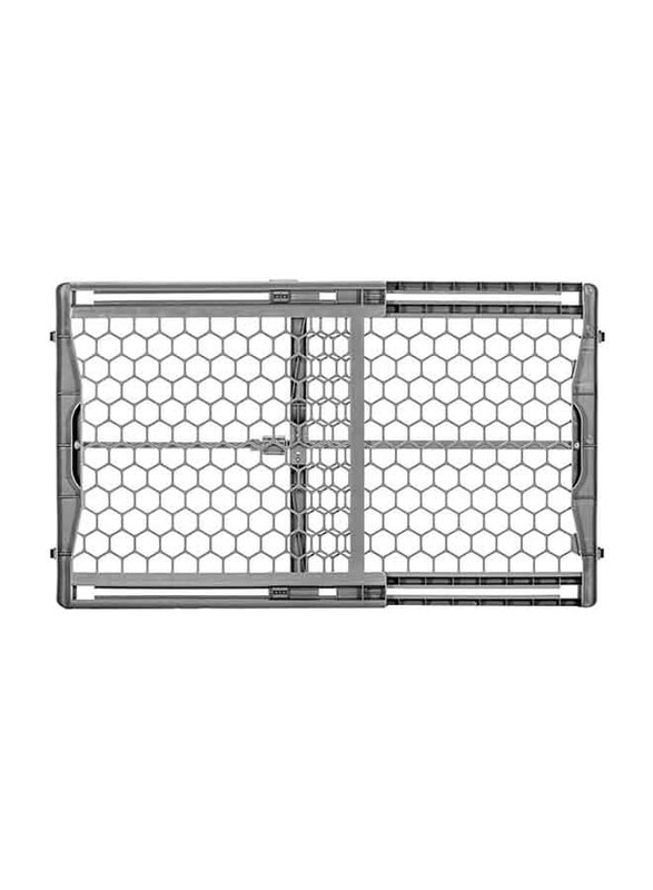 

Regalo Easy Fit Plastic Adjustable Extra Wide Baby Gate, Grey