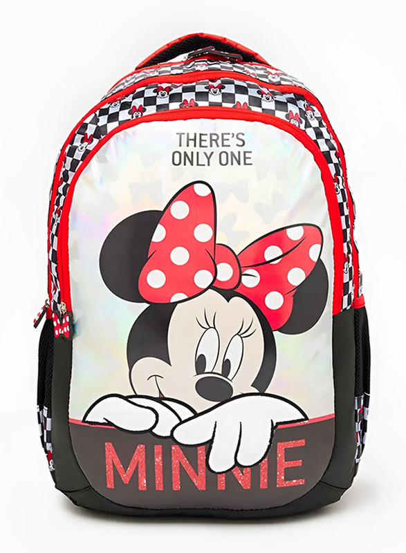 

BTS Bags Disney Minnie Mouse One and Only Backpack Bag For Girls, 18 Inch, Multicolour