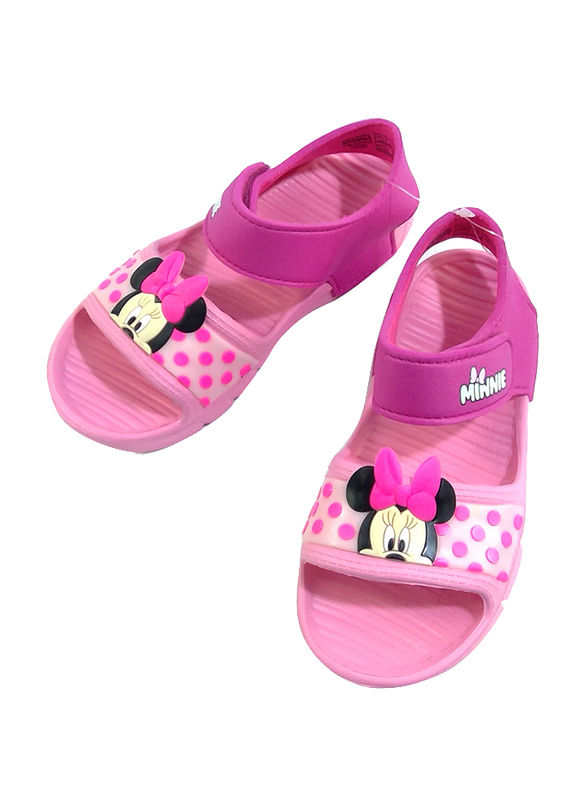 Disney Minnie Mouse Flat Sandals for Girls, 29 EU, Fuchsia