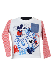 Disney Mickey T-Shirt for Infant Boys, 18-24 Months, White/Red