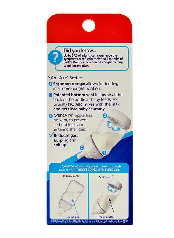 Playtex VentAire Nipple Bottle, 175ml, Clear