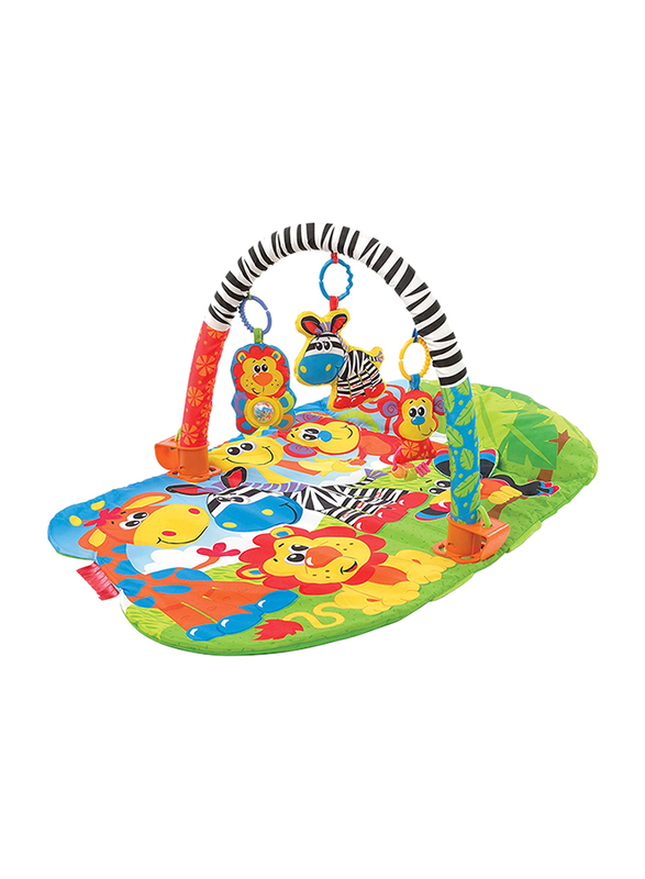 

Playgro 5-in-1 Safari Super Gym, Multicolour