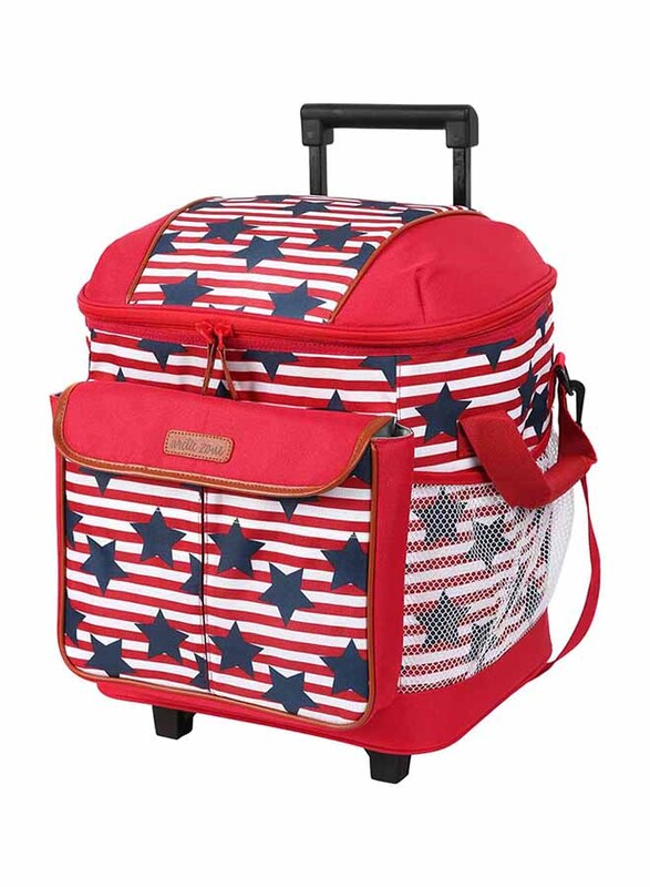 

Arctic Zone Insulated Rolling Tote, Red