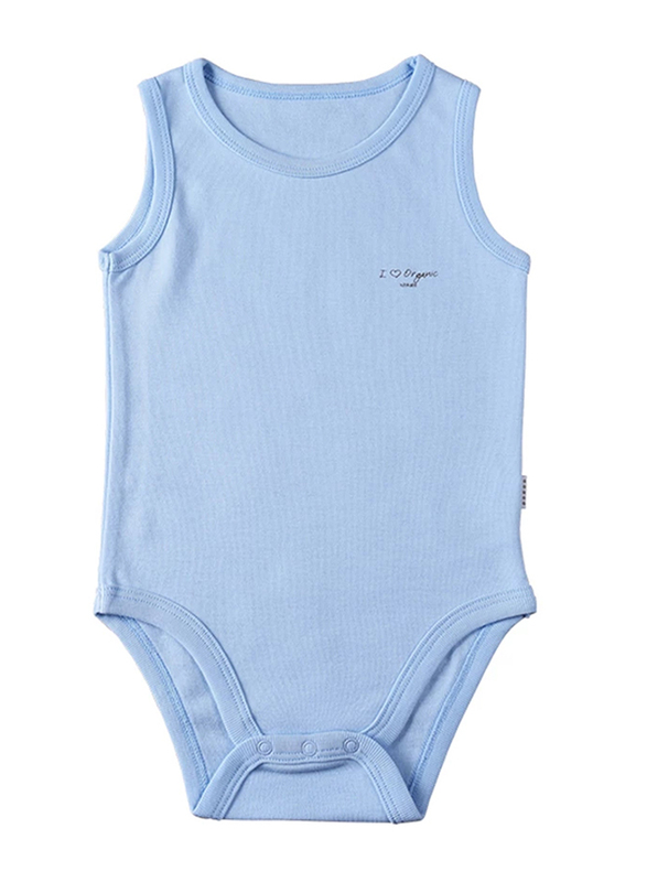 

Kitikate Cotton Organic Athlete Body Onesie, 9-12 Months, Blue