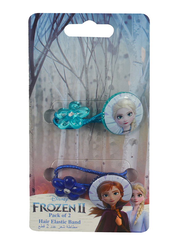 

Disney Frozen II Hair Elastic Bands Set for Girls, 4-Pieces, Blue/Aqua