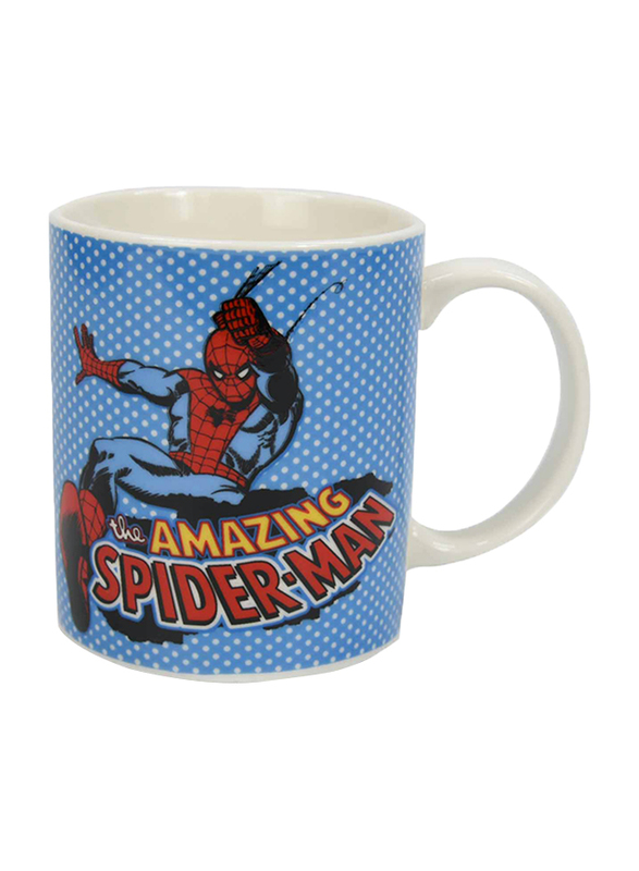 Marvel Marvel Comics Can Shape Ceramic Mug for Boys, 300ml, White/Blue/Black/Red