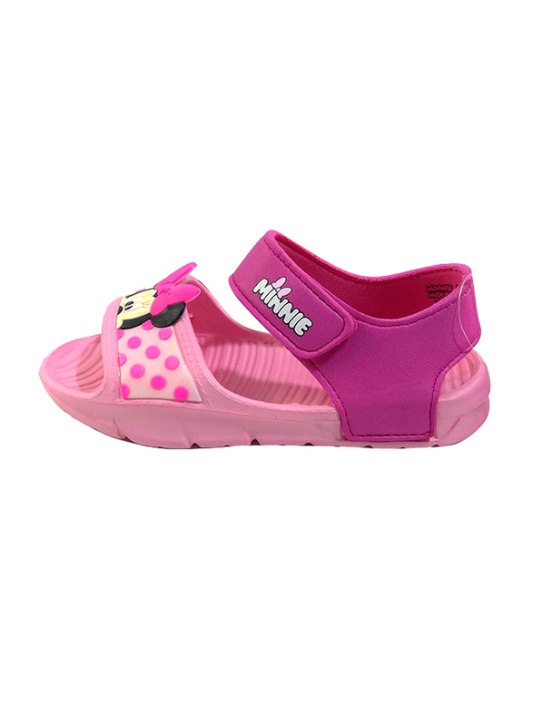 Disney Minnie Mouse Flat Sandals for Girls, 29 EU, Fuchsia