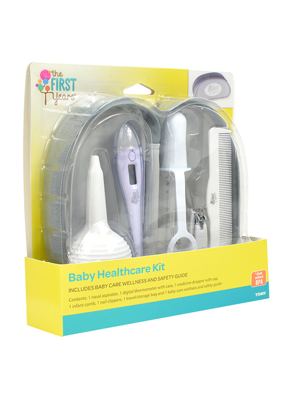 The First Year 7-Pieces Baby Healthcare Kit, White/Purple