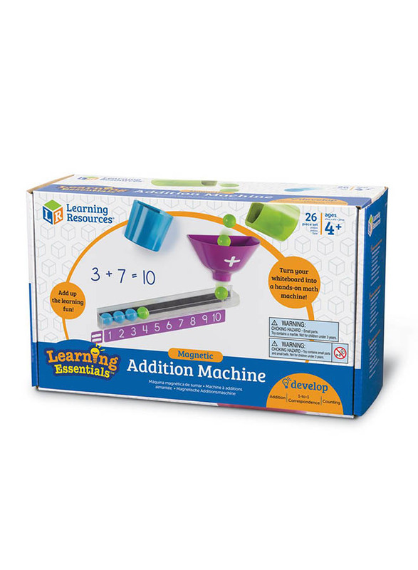 

Learning Resources Magnetic Addition Machine 26Pcs, Ages 4+