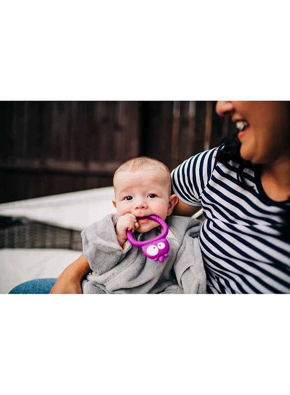 Tommee Tippee Kalani Mini Teether Sensory Teething Toy, Purple