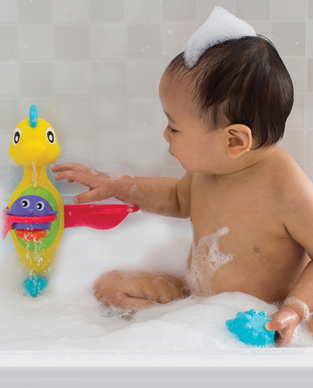 Playgro Flowing Bath Tap and Cups for Kids, Blue/Yellow/Green/Purple