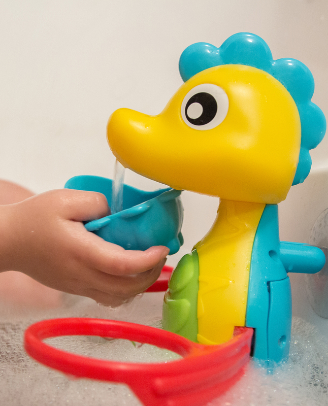 Playgro Flowing Bath Tap and Cups for Kids, Blue/Yellow/Green/Purple